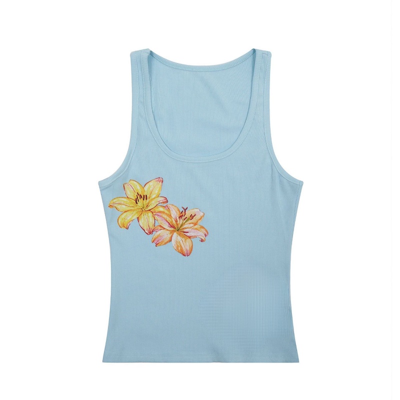 Simple Flower Print Tank